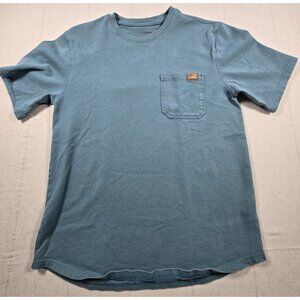 L.L.Bean Men's Traditional Fit Pocket T-Shirt Blue Small Regular Casual Outdoors